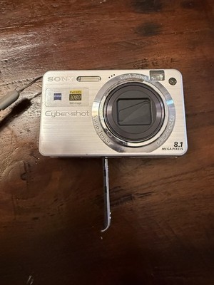 Sony Cyber Shot DSC-W150 8.1MP Dig. Camera w SIM, Charger, Batt., Cord, & Case