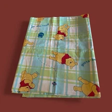 Vintage Winnie The Pooh Curtain Valance Blue Green Nursery Decor 84x15”