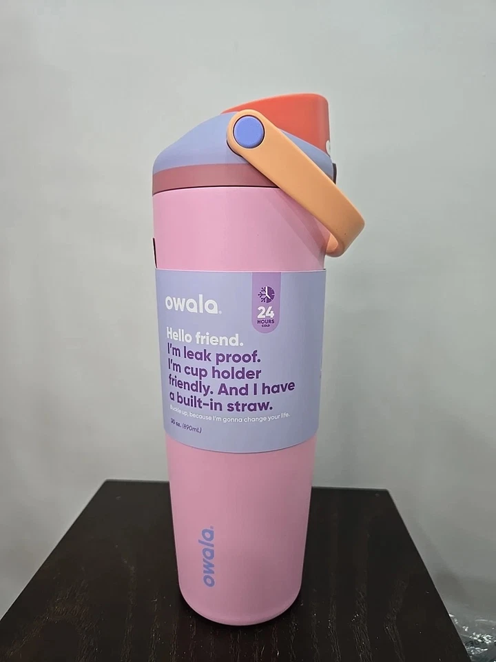 Botella de agua de acero inoxidable Owala 30 oz Sway color: Kickflip FreeSip Foto 2 de 2