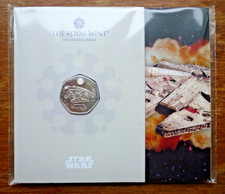 2024 Star Wars Millennium Falcon 50p Coin Pack BUNC Royal Mint