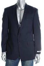 Kenneth Cole New York Navy Striped Suit/Blazer/Sport Jacket Size 40R NWT 225