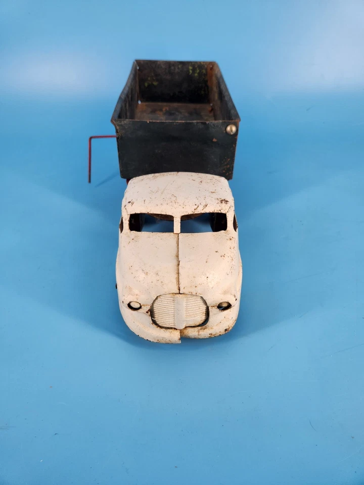 "Camión de proyecto de hojalata Wyandotte Toys de metal prensado original antiguo de la década de 1930 17"" de largo" Foto 3 de 4