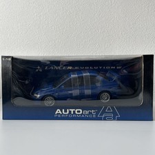 AUTOart 1/18 MITSUBISHI LANCER Evolution Ⅶ Blue Street Car Evo Autoart