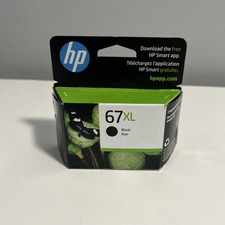 HP 67XL 3YM57AN Black Original High Yield Ink Cartridge OEM - expired 6/25