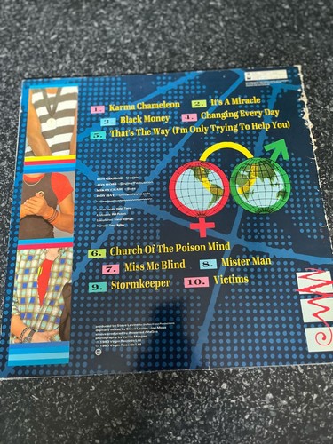 CULTURE CLUB COLOUR BY NUMBERS 12 INCH LP VINYL RECORD V2285 + INNER LYRICS 1988 - Picture 2 of 4