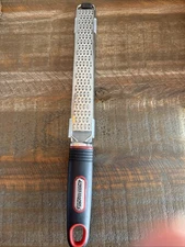 Farberware Soft Grips 7-inch Long Zester/Grater in Black and Red