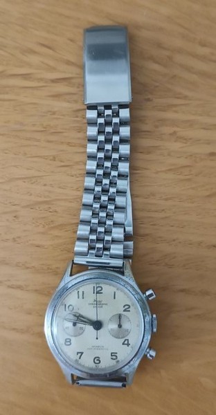 Vintage Bourquin Zürich Chronograph Watch Landeron 1930s 1940s