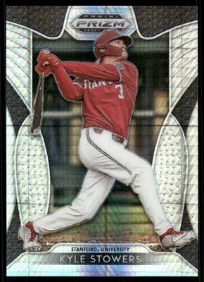 2019 Panini Prizm Draft Picks Prizms Hyper #54 Kyle Stowers /75 - BB