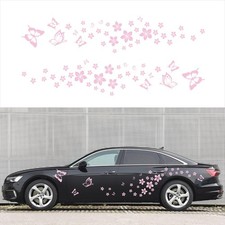 Butterfly Flower Car Sticker Set 74PCS Waterproof Decals for Car Windows Bump...
