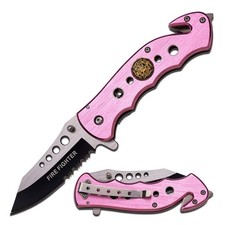 Tac-Force Spring Assisted Reverse Tanto Knife w/Aluminum Handle, Cutter More