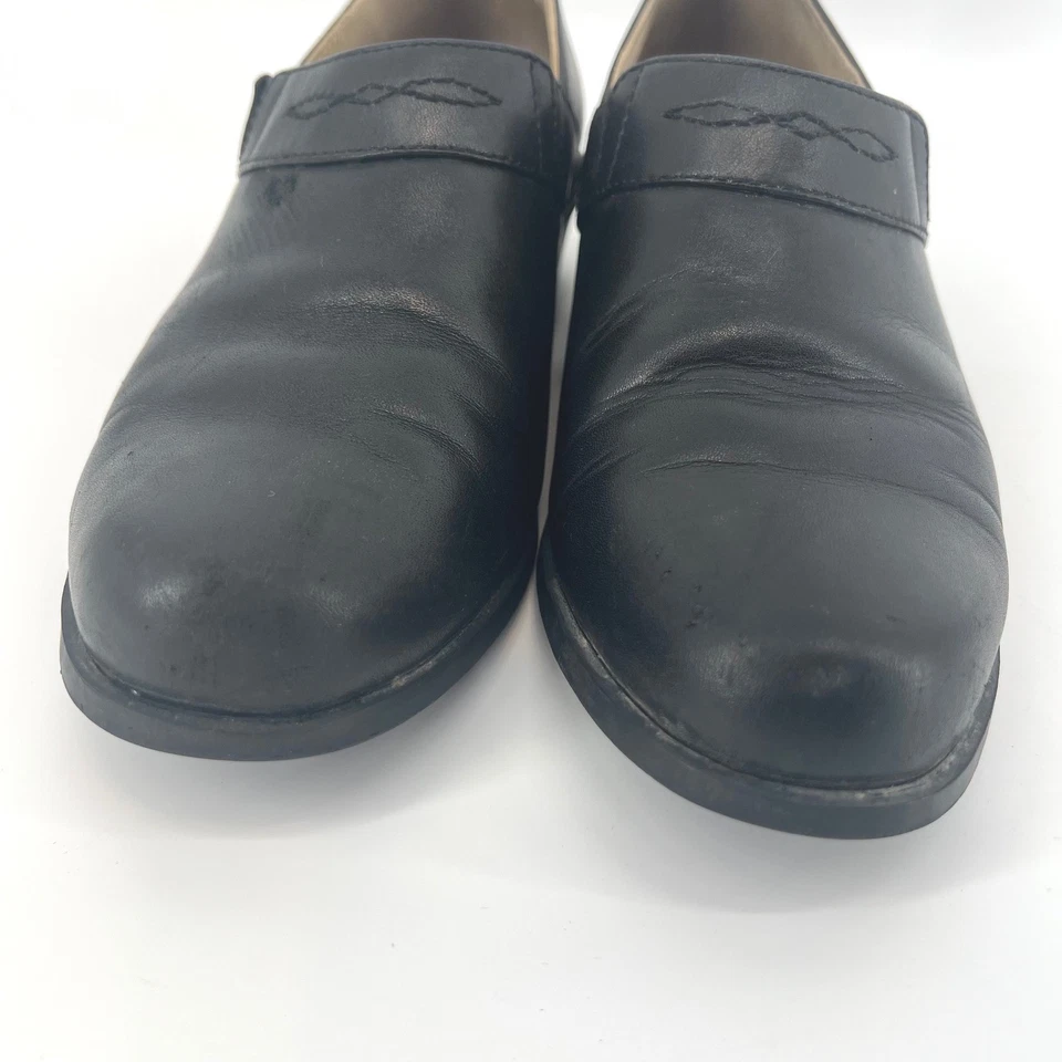 Ariat Black Leather Slip On Comfort Paddock Sport Clogs Mules Women's Size 7.5B - Image 4 of 4