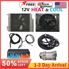 12V Underdash Heat&Cool Car Air Conditioner Universal Electric Truck Cab AC Unit