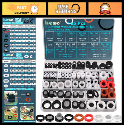 #ad #ad quot;165 PCS Assorted Plumbing Washers Kit Garden Hose Shower Head amp; Gasket Seals $21.99