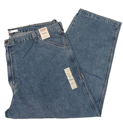 Signature by Levi Strauss Mens Denim Carpenter Pants 54X32 Blue