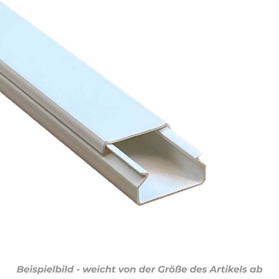 Kabelkanal weiß mit Deckel Schrauben Bohren 100x40 mm - 1m Aufputz - Bild 1 von 1