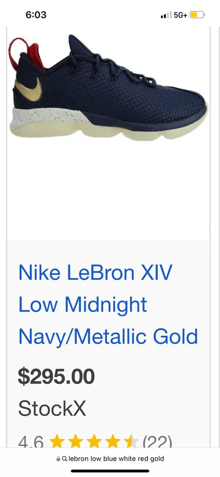 Lebron 14 Low Midnight Navy Talla 12 Foto 2 de 4