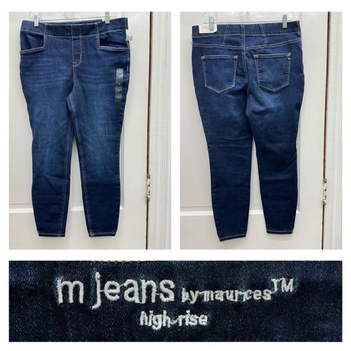 NWT Maurices ankle jegging denim skinny jeans high rise stretch women's medium