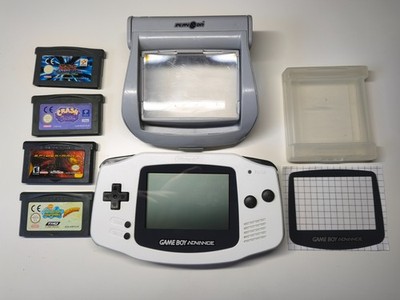 Nintendo Game Boy Advance Weiß + Spiele Konvolut | Gereinigt | Original getestet
