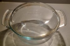 Pyrex Casserole Dish With Lid Clear Glass 20cm X 11cm