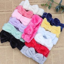 Spa Day Plush Fleece Bow Headband
