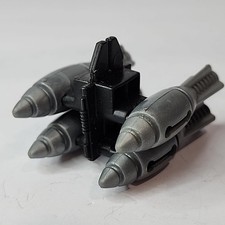 Vintage 1989 GI Joe Mudfighter Bomb Rack w 4 Bombs Vehicle Part Hasbro ARAH