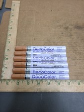 Qty: 6 300-S Marvy DecoColor Opaque Paint Marker Broad Line Liquid Copper Pen