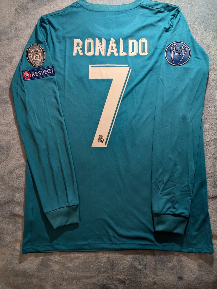 Real Madrid 2017/18 Third Jersey Long Sleeve Cristiano Ronaldo #7