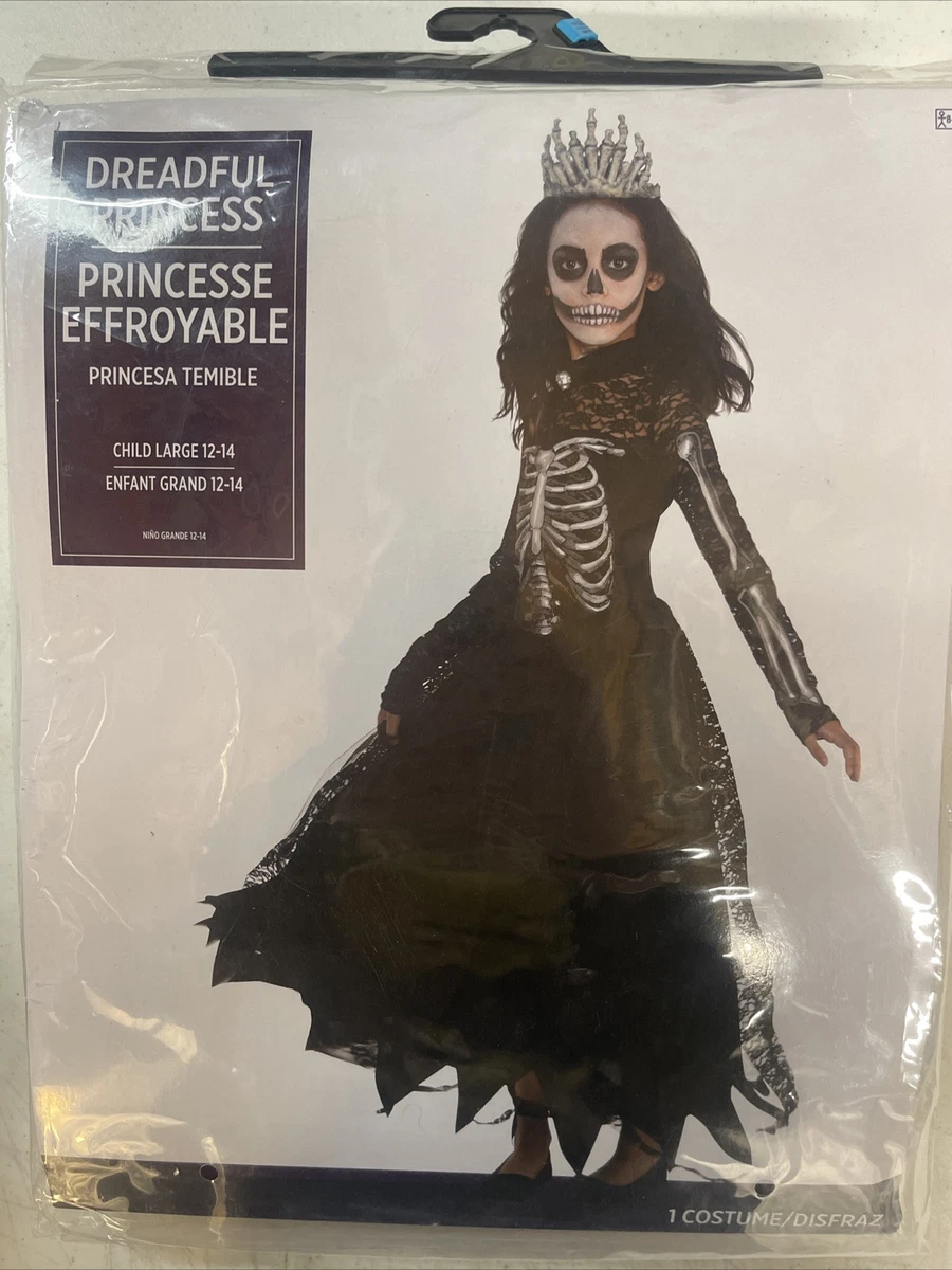 Disfraz De Reina De Graduación Zombi Para Niñas – Vestido Gris Con Corona Negra Y Banda Sangrienta, Tallas S A XL, Ideal Para Halloween