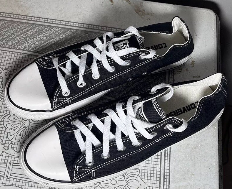 CONVERSE All Star Chuck Taylor Low Top Black White Shoes Men Shoe