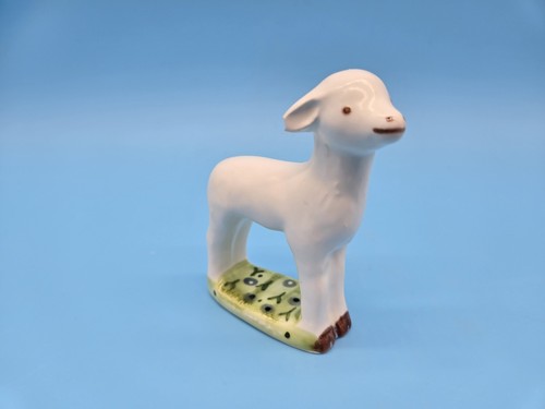 Dept 56 Ceramic Lamb Figurine For Easter Or For Christmas Nativity *AS IS* - Picture 2 of 5