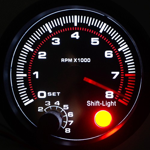 3.75" Car Tachometer 12V 0-8000 RPM Engine Speed Gauge for 4/6/8 Cylinder Engine - Bild 6 von 22