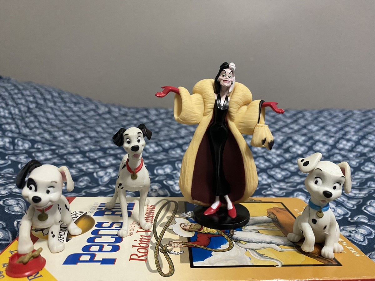 Disney Store 101 Dalmatians 4 PVC Figure Play Set Cruella Disney Store 101 Dalmatians 4 PVC Figure Play Set Cruella