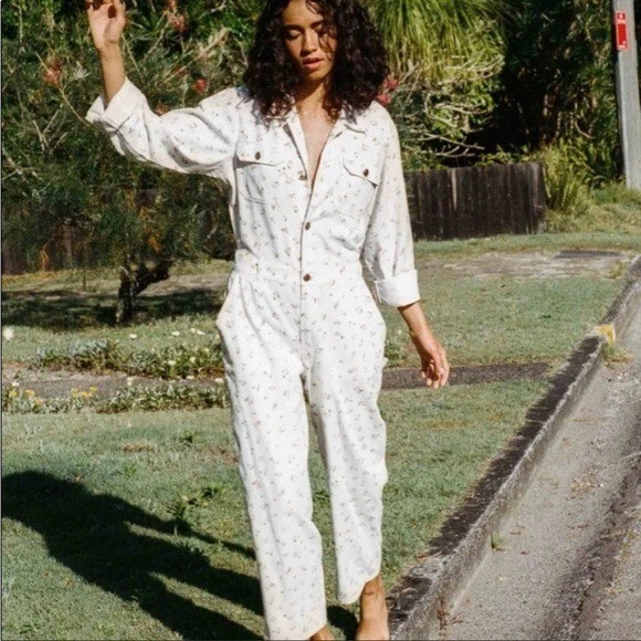 Billabong sales white jumpsuit