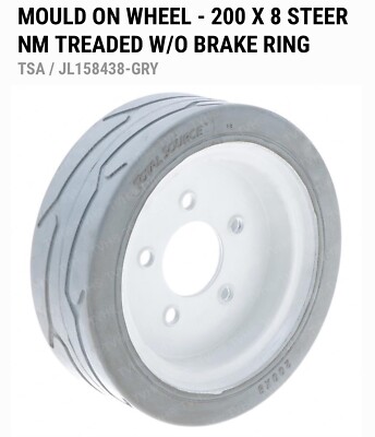 OneFRAME A set 24φ × 11 30φ × 1 Skyjack 158438 Non-Marking Treaded Wheel (Gray) - 200 x 8