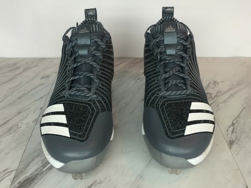 New Adidas Energy Boost Icon 3 Men's Size 11 Metal Baseball Cleats B39160 Grey - Picture 2 of 7