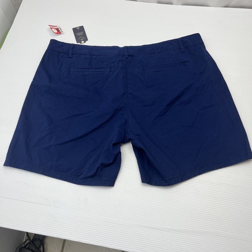 St John's Bay Short Women's 20W Blue Secretly Slender Stretch 8" Inseam NEW - Picture 11 of 13