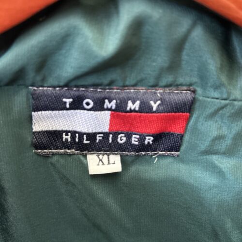 Vintage Tommy Hilfiger - Tommy Jeans - Men's Green/white Track Jacket Size XL - Picture 6 of 9