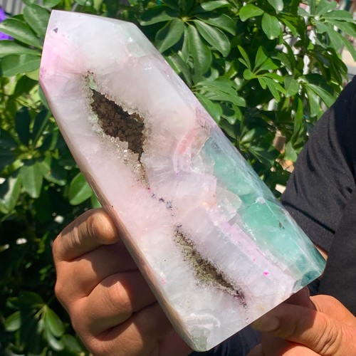 2.36LB Natural colour Fluorite Crystal obelisk crystal wand healing stan - 第 5/14 張圖片