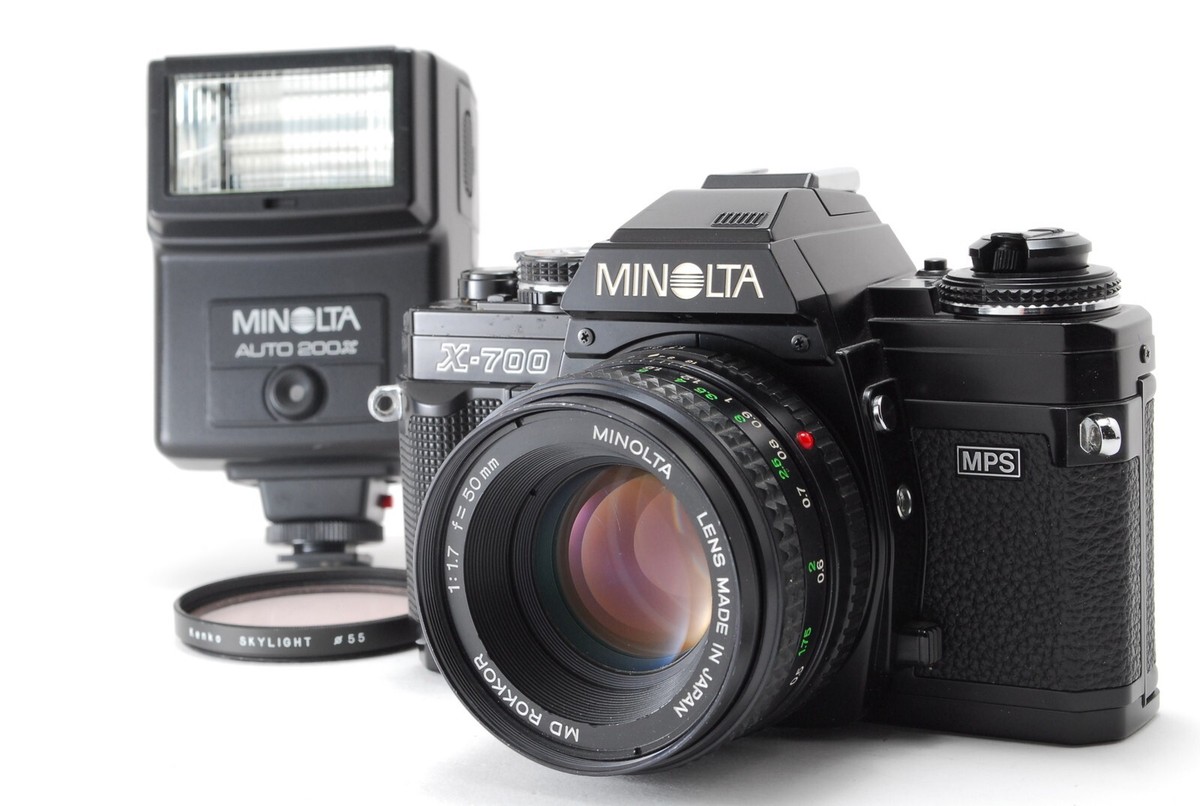 【希少•完動品】　MINOLTA X-700 ＋ROKKOR 50mm F1.7 NEAR MINT] Minolta X-700 35mm Film Camera SLR MD Rokkor 50mm