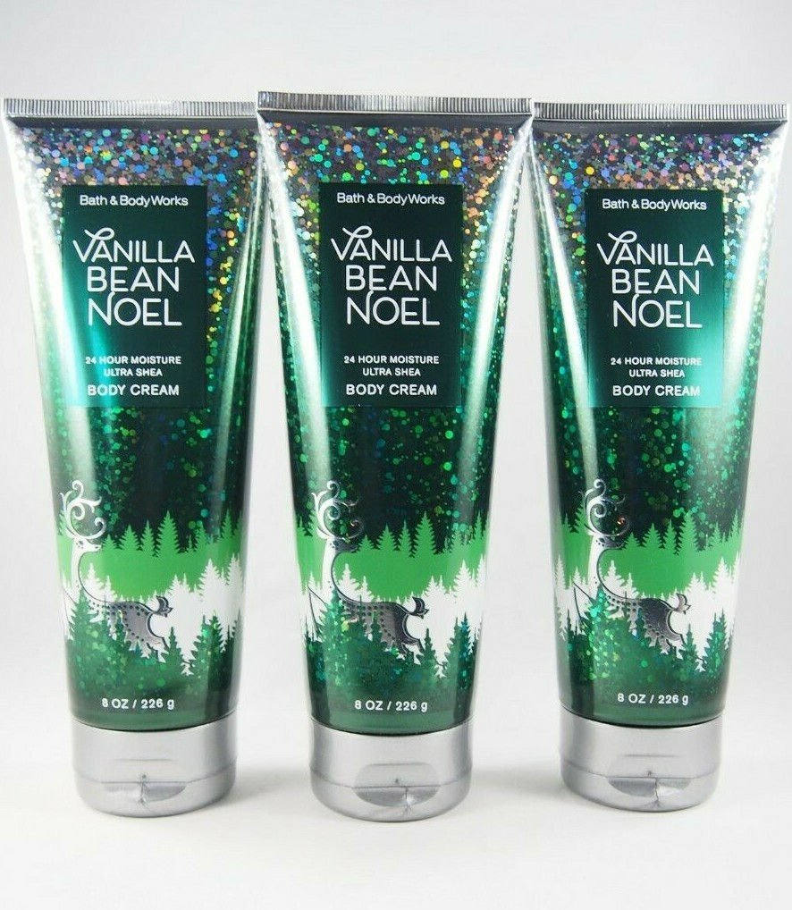 (6) Bath & Body Works Vanilla Bean Noel 24hr Moisture Shea Body Cream 8oz New Geweldige deals, klassieke populariteit