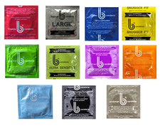 B Condom Lubricated Latex Bulk Condoms Choose Style SAVE  