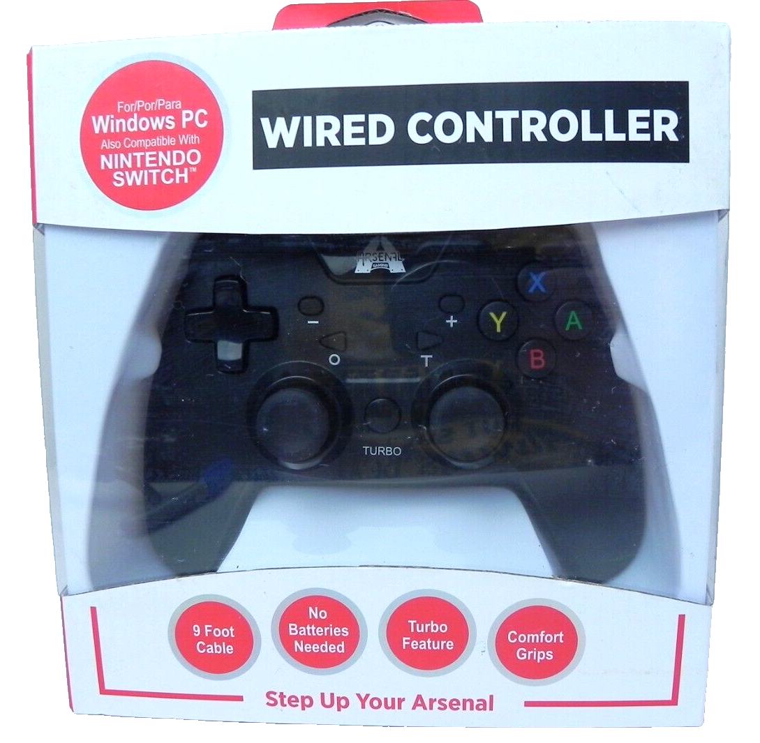 Nintendo Switch Controller Arsenal Gaming ANSCON1 Wired Turbo Window PC New Nintendo Switch Controller Arsenal Gaming ANSCON1 Wired Turbo Window PC New