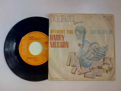 Harry Nilsson Without You 45 giri 1972 Versioni Originali Record VINILE 45 GIRI - Foto 2 di 3