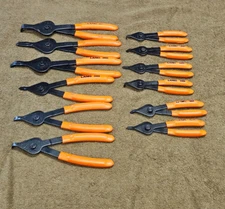 12 Lang Snap Ring Internal External Retaining Pliers Straight Angle SET 3495