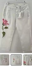 NWT TOMMY BAHAMA SZ 10 WOMENS ELLA CROP WHITE  BOYFRIEND JEANS