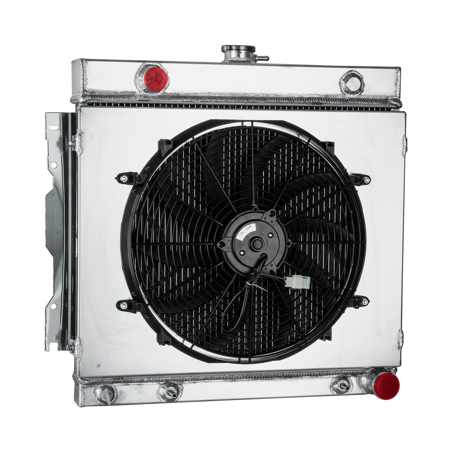 4Row Radiator+Shroud Fan For 1970~79 Dodge D/W D100 D150 200 250 5.2/5.9L Truck