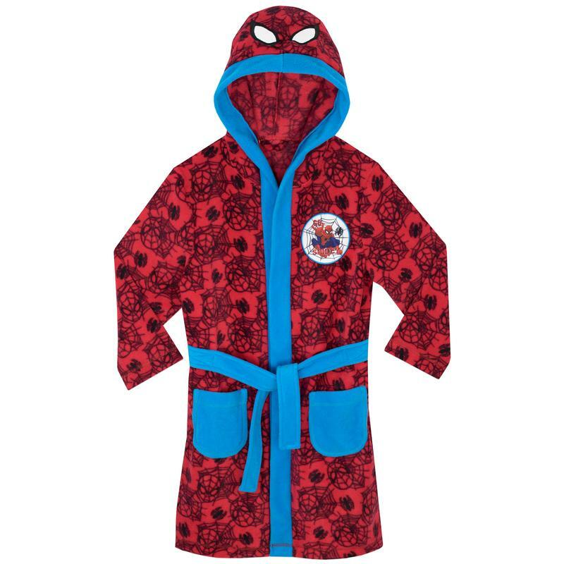 Spiderman Dressing Gown/Bath/Sleep Robe - Spider Web Boys | eBay UK