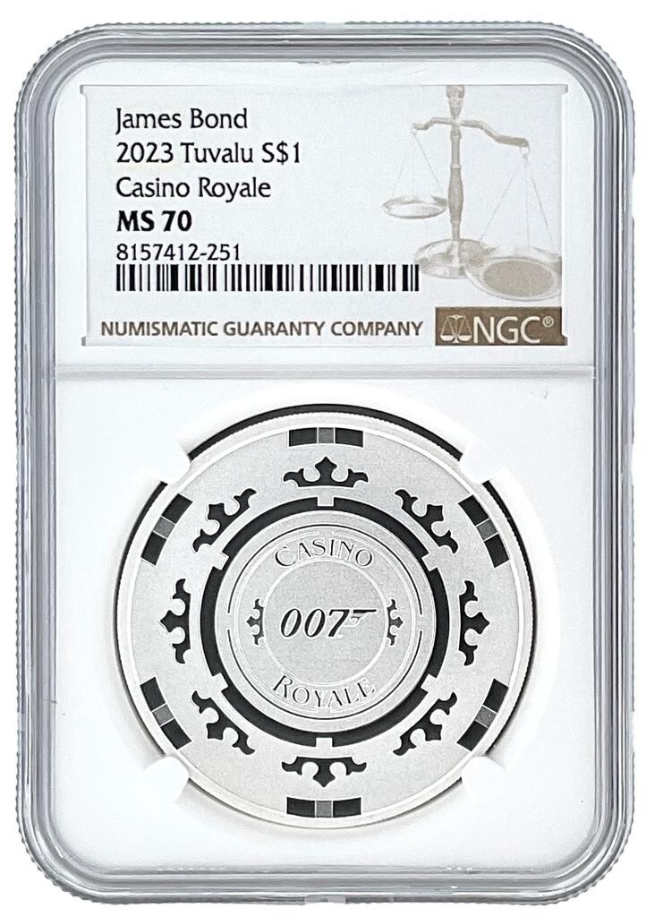 2021 James Bond 007 Colorized カラー銀貨 MS70 James Bond – NJICoins