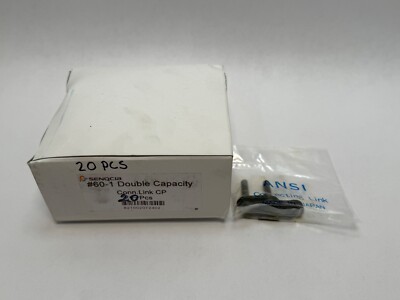 Senqcia #60-1 Double Capacity Connection Link Chain ANSI 60 3/4'' Pitch 20 Pcs