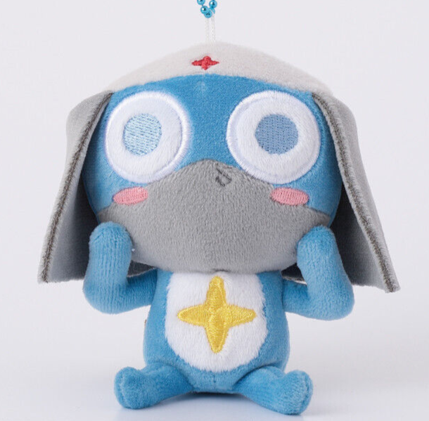 Sgt. Frog Keroro Gunso Dororo Plush Mascot Keychain Cheeks H11cm